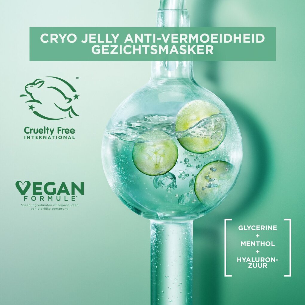 Garnier SkinActive Hyaluron Cryo Jelly Anti-Vermoeidheid Tissuemasker