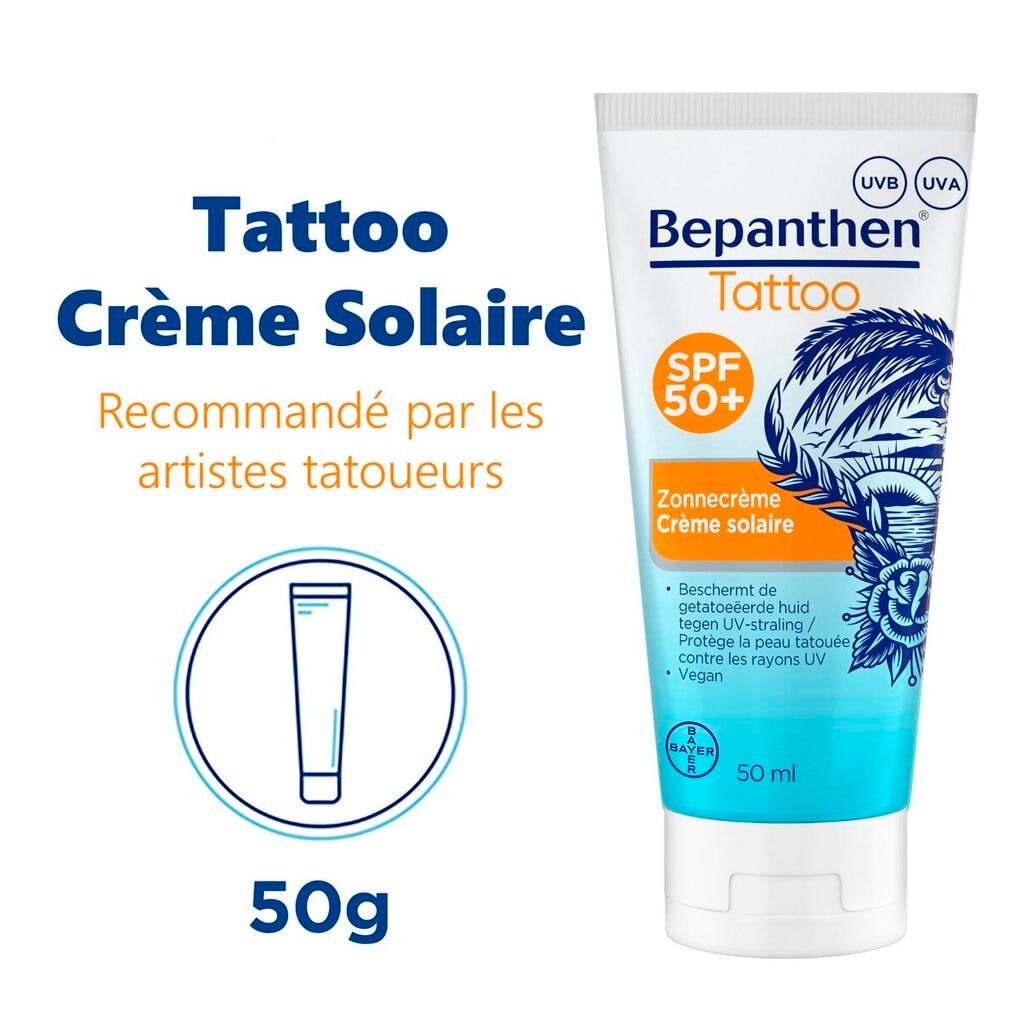 Bepanthen Tattoo SPF50+ Zonnecrème