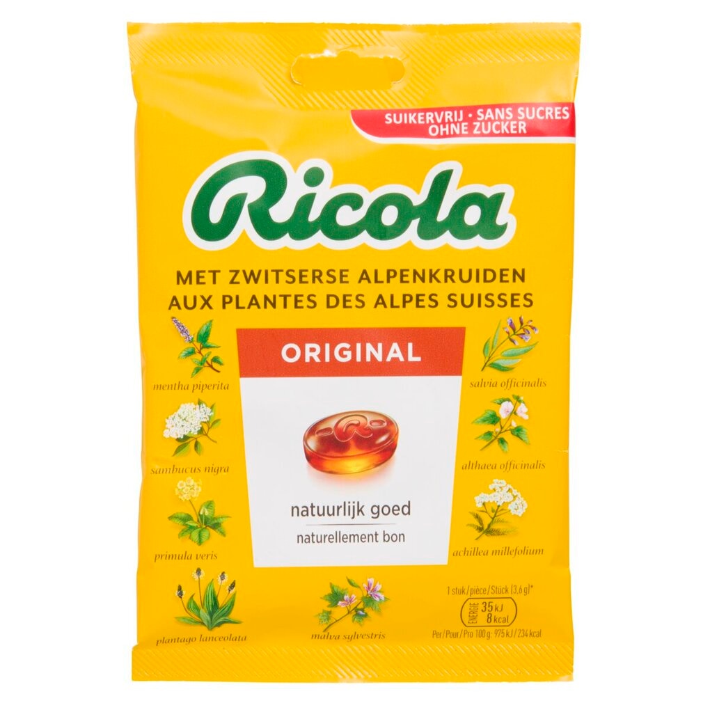 Ricola Original Suikervrij Kruidenpastilles