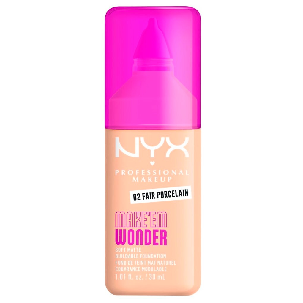 NYX Professional Makeup Make 'Em Wonder 02 Fair Porcelain Foundation
