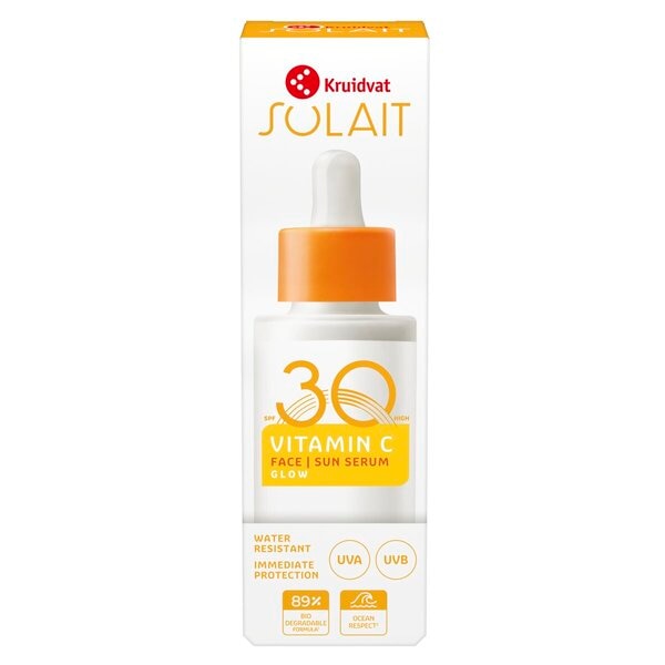 Kruidvat Solait Vitamin C SPF30 Face Sun Serum