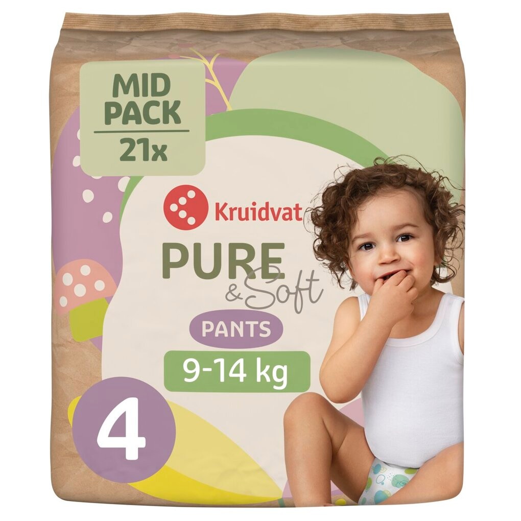 Kruidvat Pure & Soft Pants Maat 4 Luierbroekjes Midpack