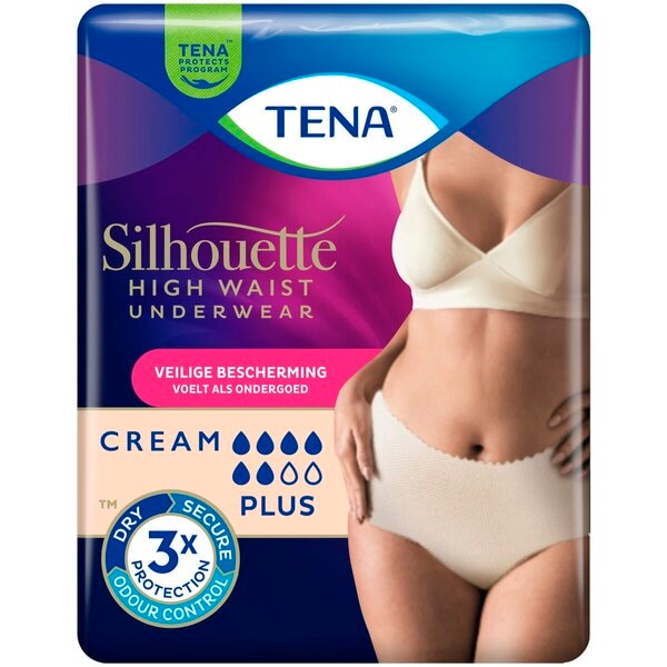 Tena Culottes pour Fuites Urinaires Silhouette High Waist Plus