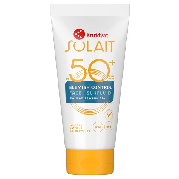 Kruidvat Solait Blemish Control SPF50 Face Sunfluid