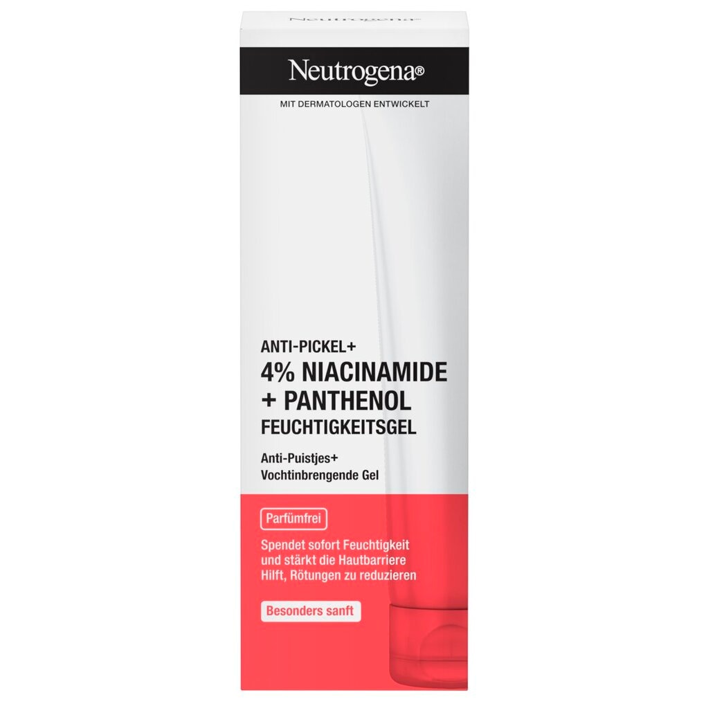 Neutrogena Anti-Puistjes+ 4% Niacinamide + Parfumvrije Vochtinbrengende Gel