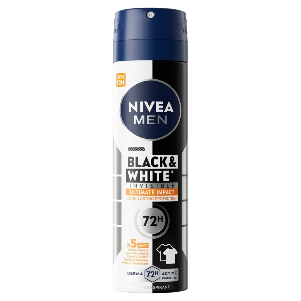 NIVEA Men Black & White Invisible Ultimate Impact Antitranspirant Spray