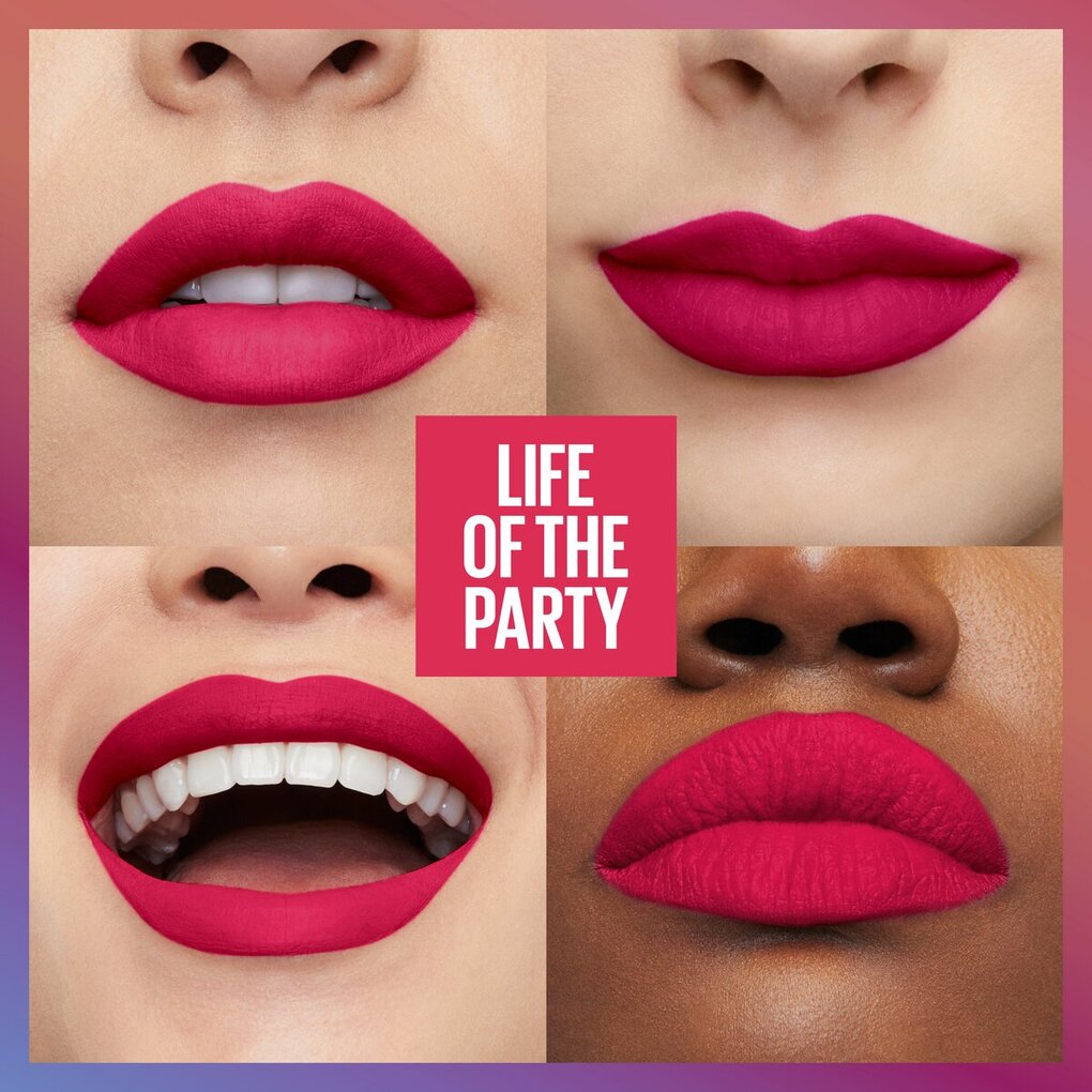 Maybelline New York Rouge à Lèvres Mate SuperStay Matte Ink Birthday Collection 390 Life of the Party