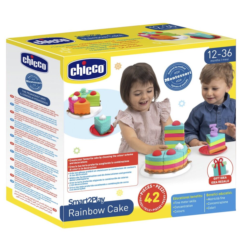 Chicco Set de Jeu Smart2Play Rainbow Cake