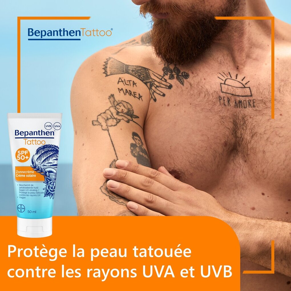 Bepanthen Tattoo SPF50+ Zonnecrème