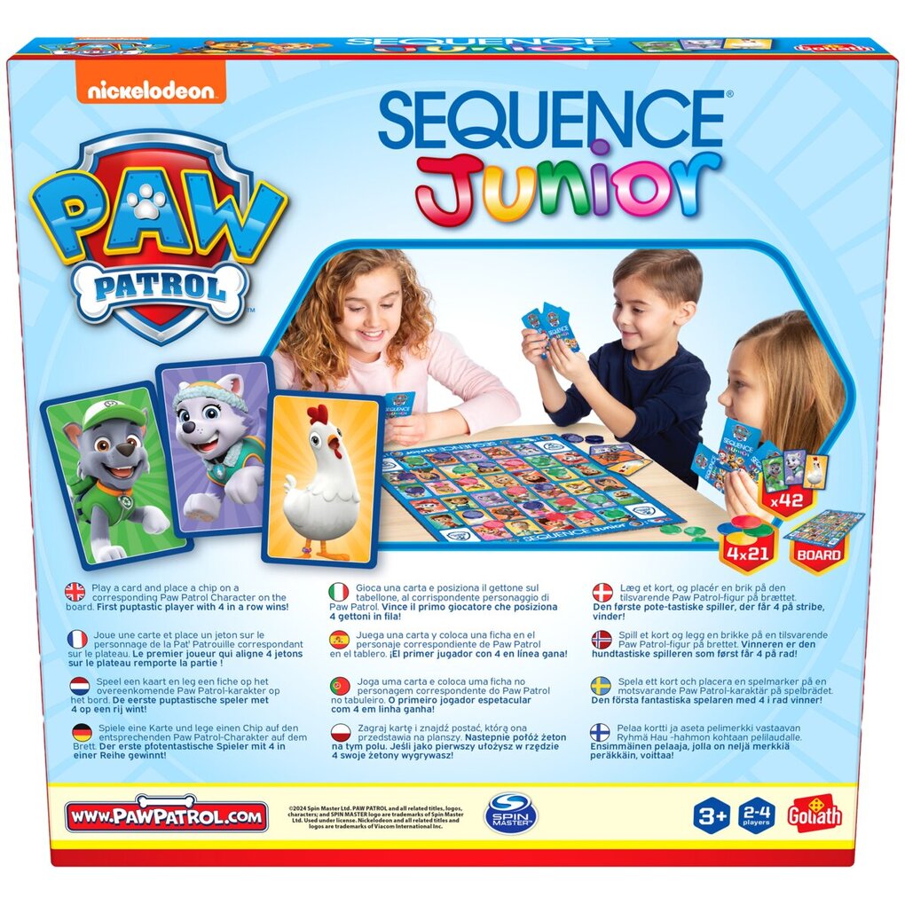 Goliath Nickelodeon Paw Patrol Sequence Junior