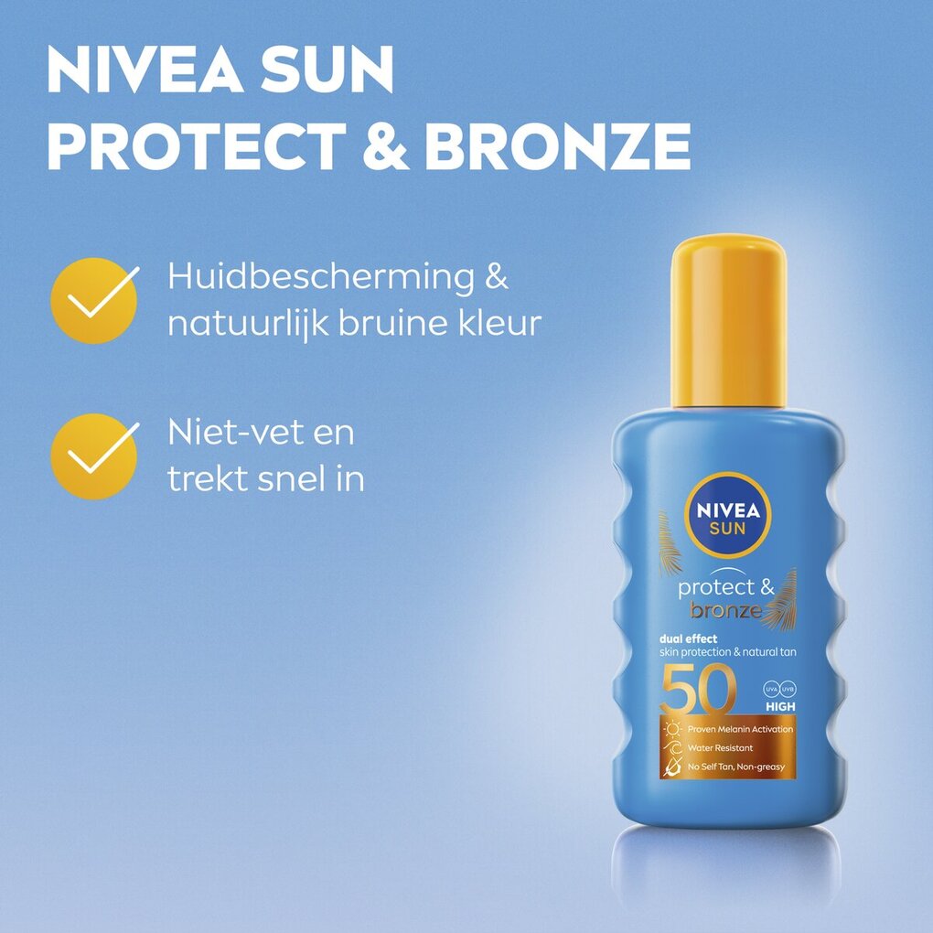 NIVEA Sun Protect & Bronze SPF50 Zonnebrandspray