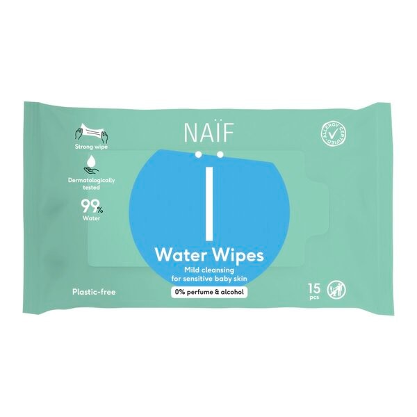 Naïf Water Wipes Billendoekjes 15 stuks