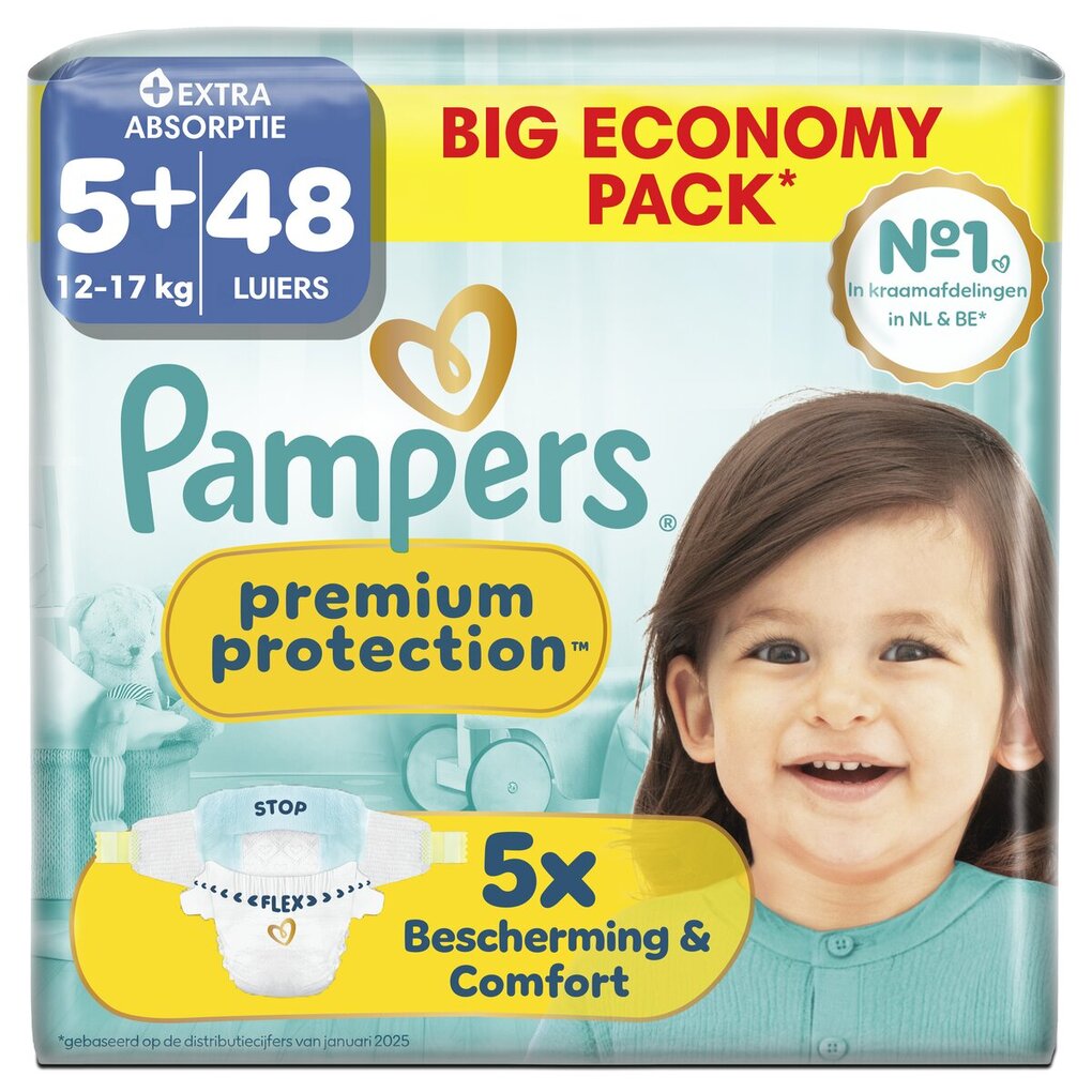 Pampers Couches Premium Protection Taille 5+ Pampers Couches Premium Protection Taille 5+