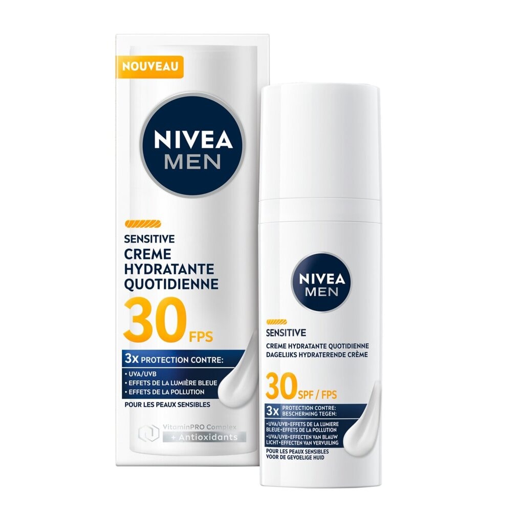 NIVEA Men SPF30 Sensitive Dagelijkse Beschermende Hydraterende Crème