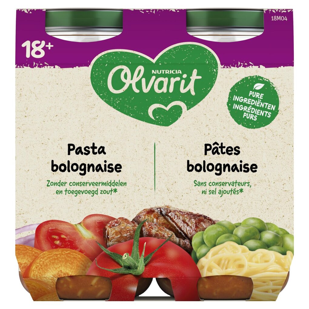 Olvarit 18M Pasta Bolognaise Maaltijdpotje