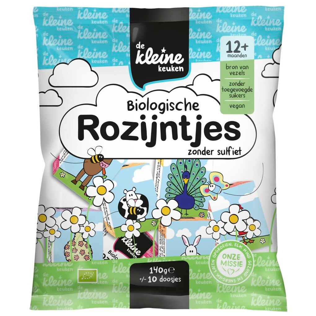 De Kleine Keuken 12+M Biologische Rozijntjes
