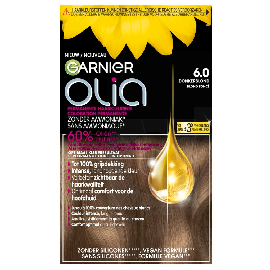 Garnier Olia 6.0 Donkerblond Permanente Haarkleuring