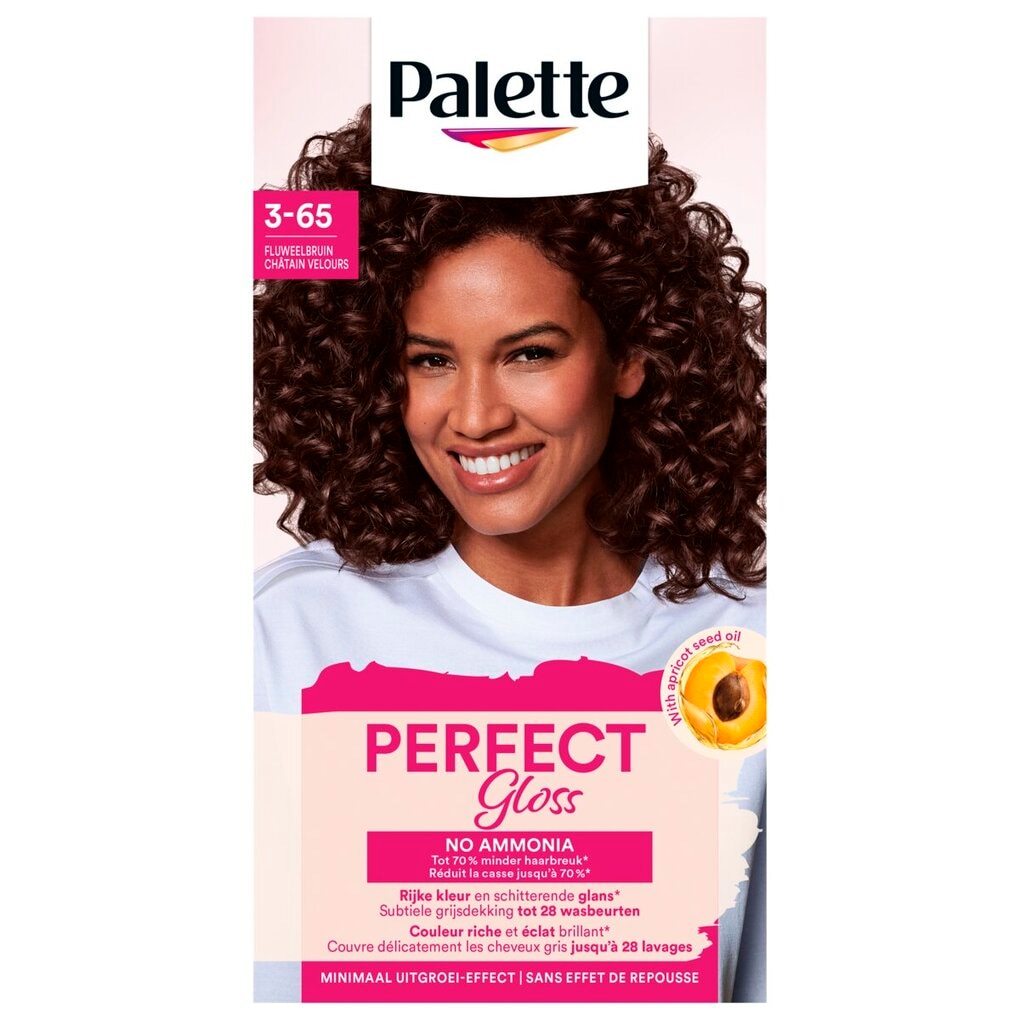 Palette Perfect Gloss 3-65 Fluweelbruin Niet-Permanente Haarverf