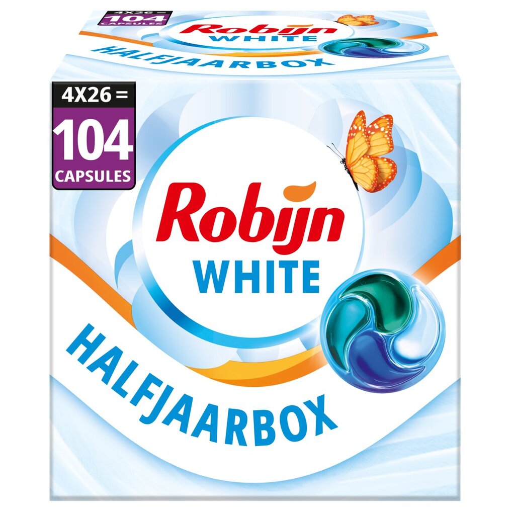 Robijn Capsules de Lessive 4-en-1 Classics Blanc