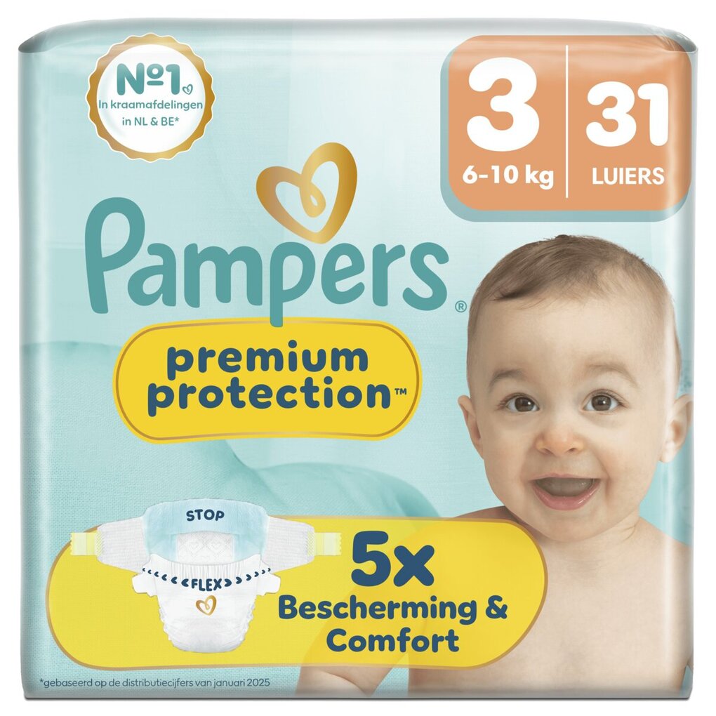 Pampers Premium Protection Maat 3 Luiers