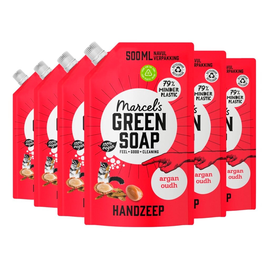 Marcel's Green Soap Argan & Oudh Handzeep Navulling