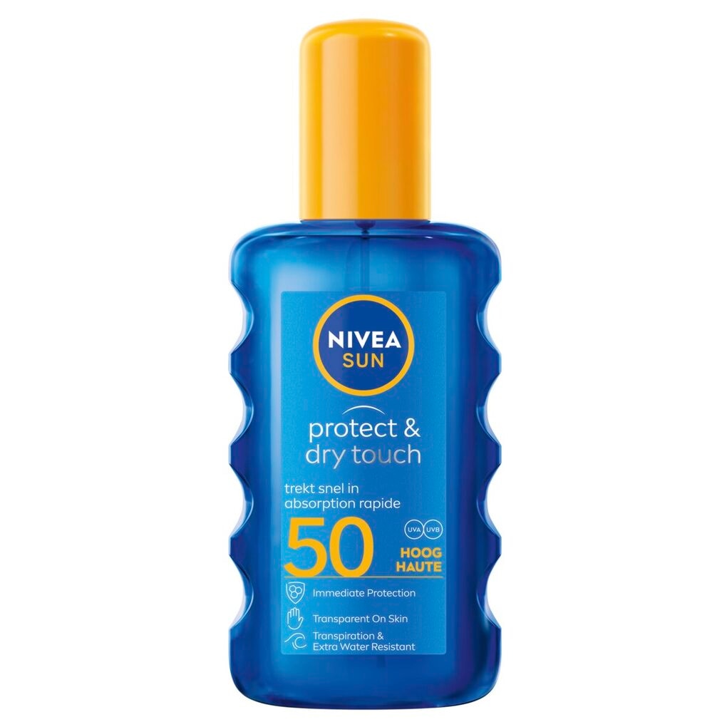 NIVEA Sun Protect & Dry Touch SPF50 Transparante Zonnebrandspray