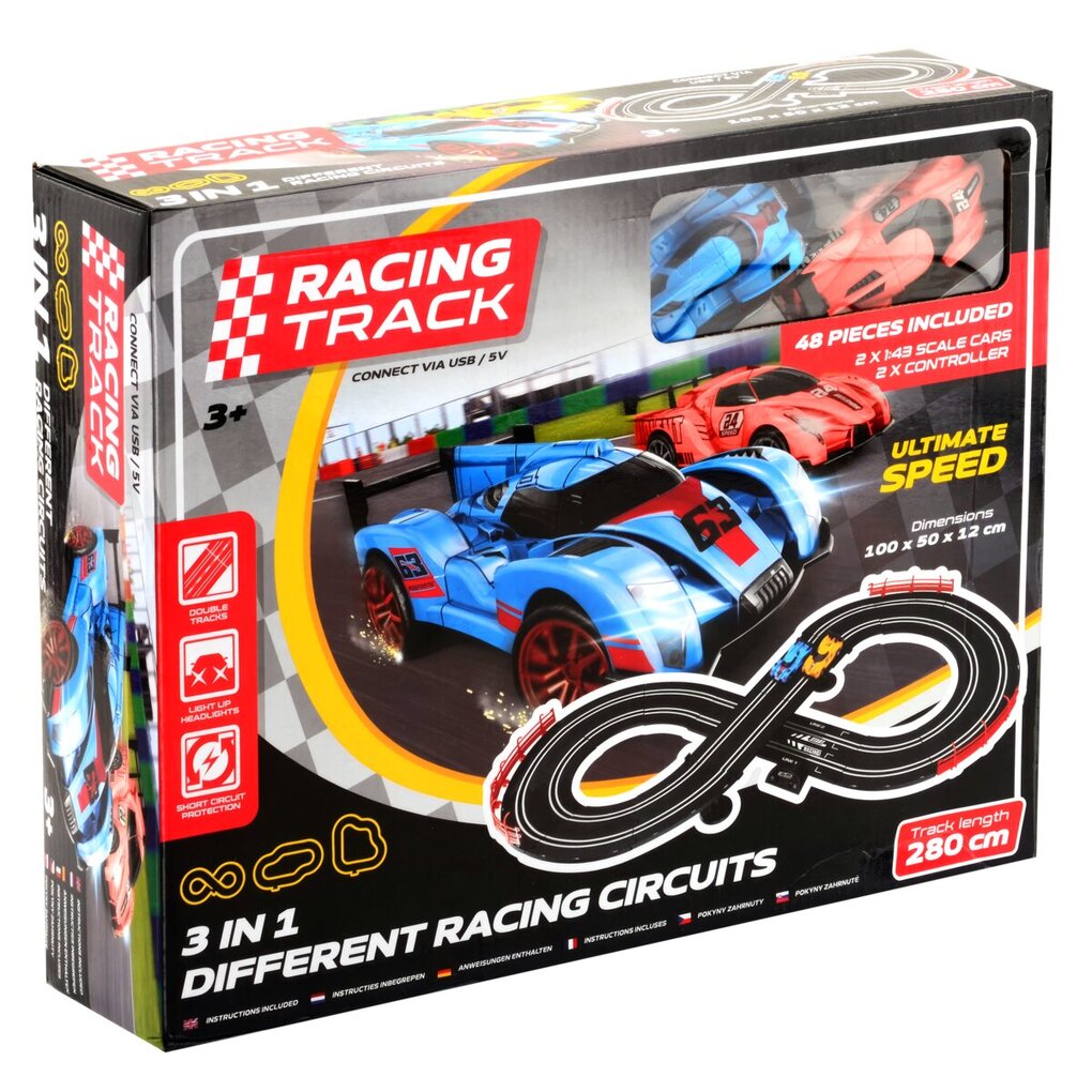 Racing Track 3-in-1 Different Racing Circuits Racebaan Racing Track 3-in-1 Different Racing Circuits Racebaan