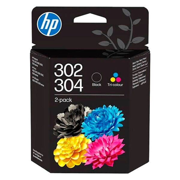 HP Cartouches d'Encre 302/304 Noir/Tricolore
