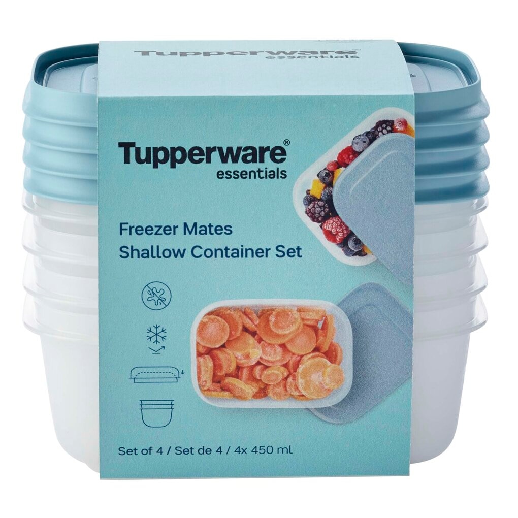 Tupperware Freezer Mates Shallow Container Set