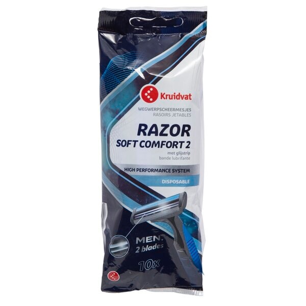 Kruidvat For Men Soft Comfort Razor 2 Wegwerpscheermesjes 10 stuks