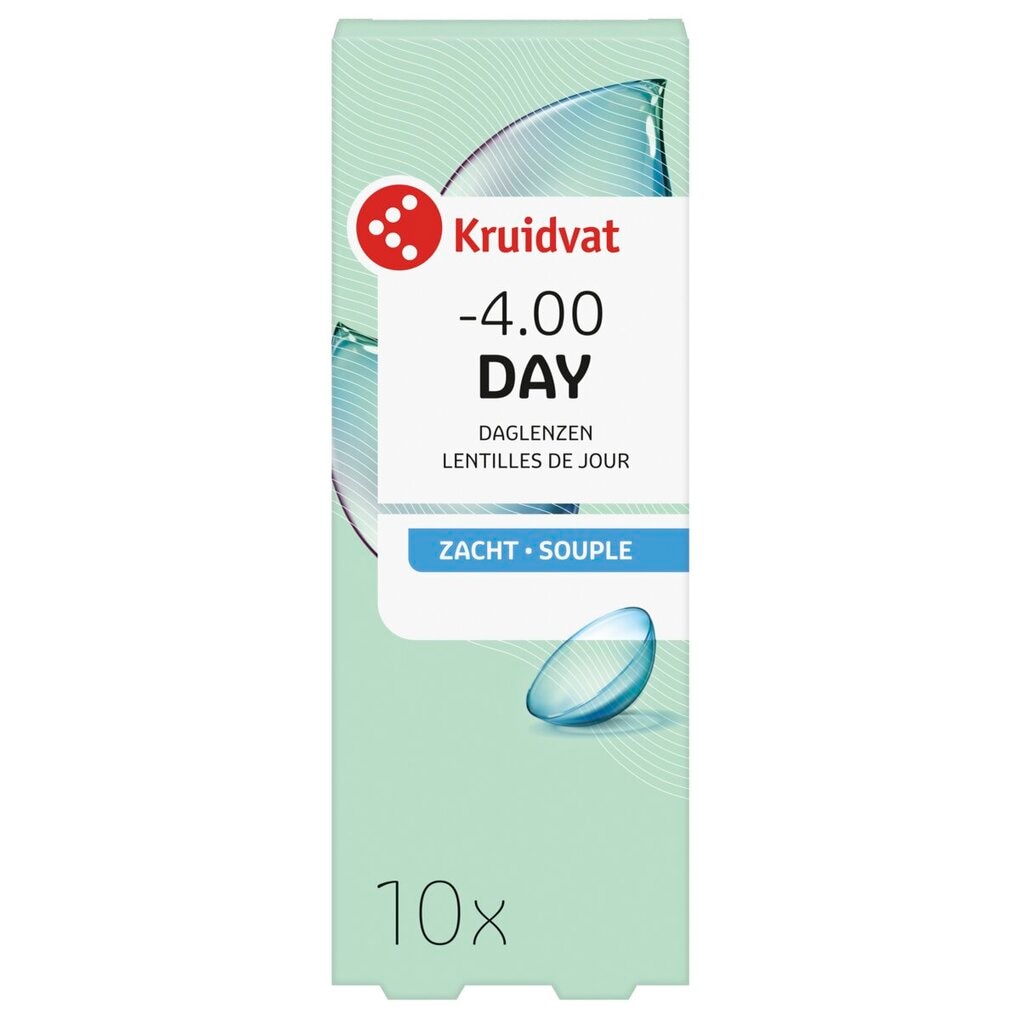 Kruidvat Opticare -4.00 - 10 Lentilles Quotidiennes Souples Kruidvat Opticare -4.00 - 10 Lentilles Quotidiennes Souples