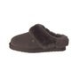 Chaussons Femme en Laine d'Agneau avec Bordure