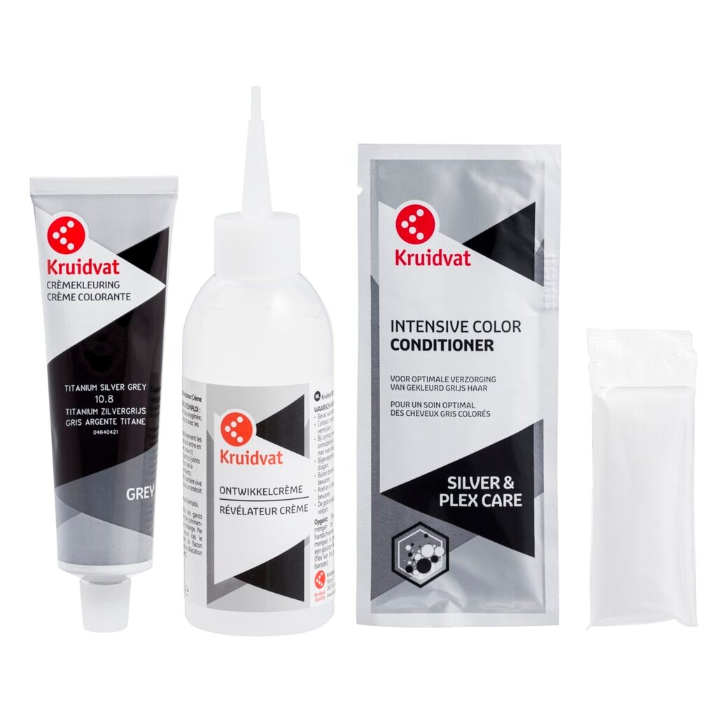 Kruidvat Crème Colorante Permanente 10.8 Gris Argenté Titane