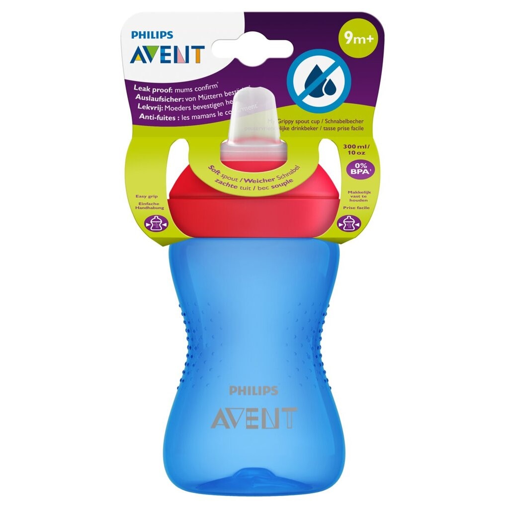 Philips Tasse à Bec Souple Anti-Fuites 9+M