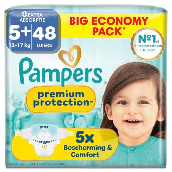 Pampers Couches Premium Protection Taille 5+