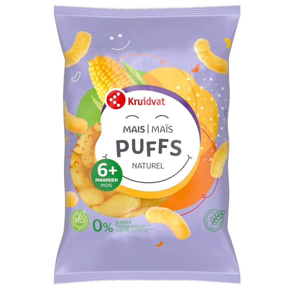 Kruidvat 6+M Bio Baby Naturel Maispuffs