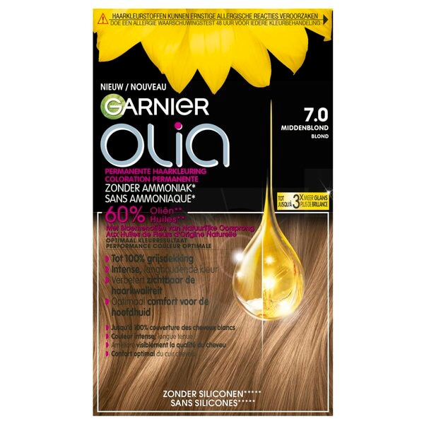 Garnier Olia 7.0 Middenblond Permanente Permanente Haarverf