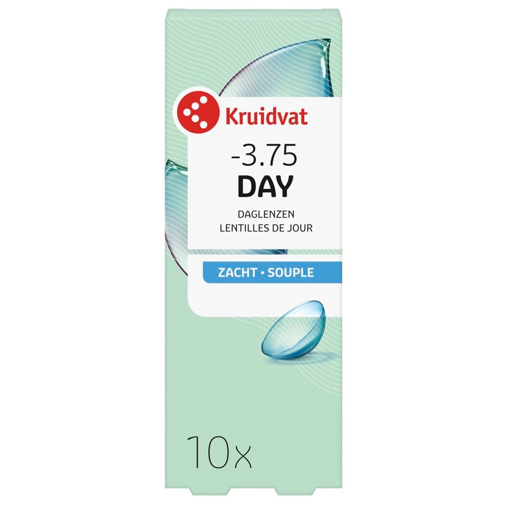 Kruidvat Opticare -3.75 - 10 Lentilles Quotidiennes Souples