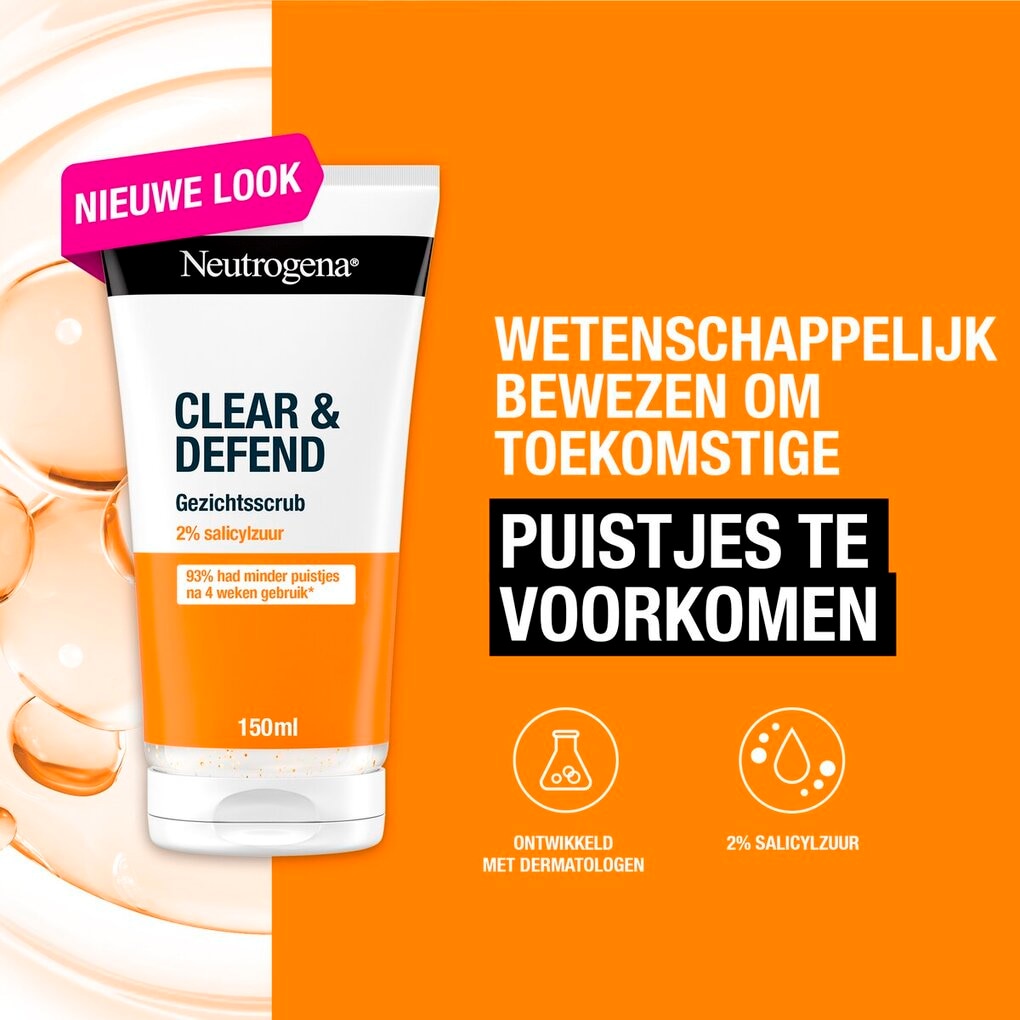 Neutrogena Face Scrub Clear & Defend 2 % Acide Salicylique