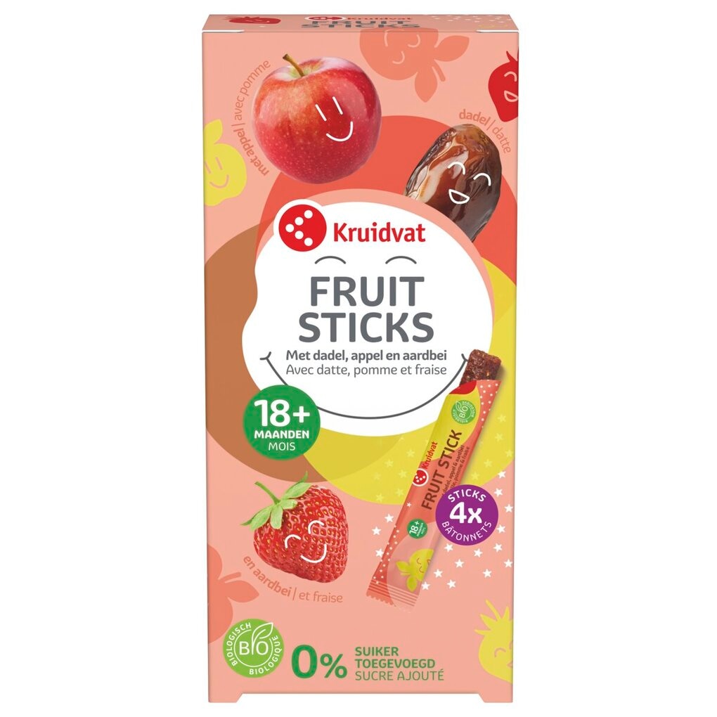 Kruidvat 18+M Bio Fruitsticks