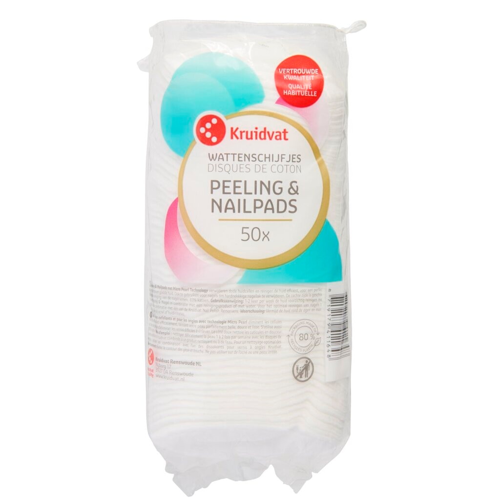 Kruidvat 85% Cotton Peeling Maxi Wattenschijfjes Kruidvat 85% Cotton Peeling Maxi Wattenschijfjes