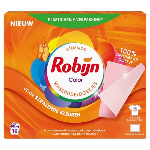 Robijn Lingettes de Lessive Color
