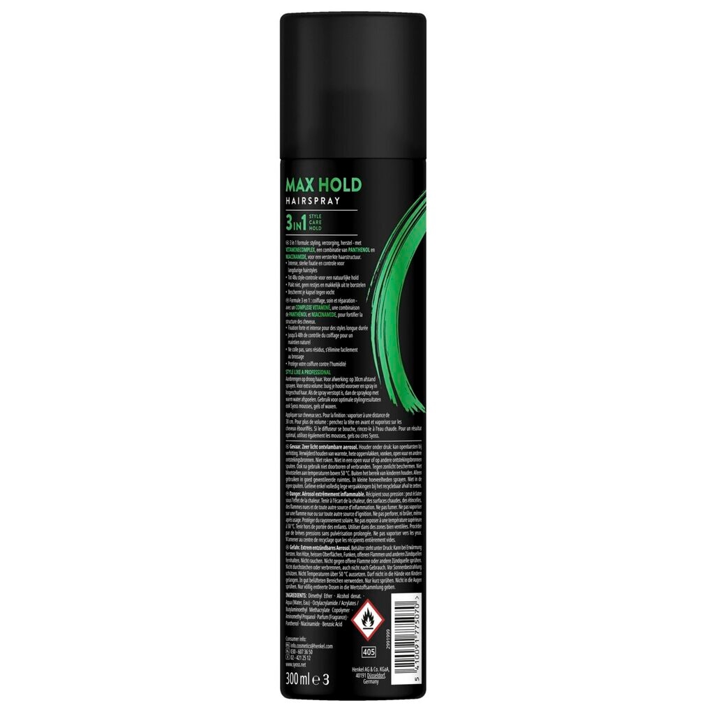 Syoss Hold 5 Max Hold Haarspray