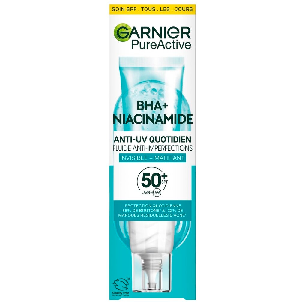 Garnier PureActive BHA+ Niacinamide SPF50+ Anti-Imperfections Fluid