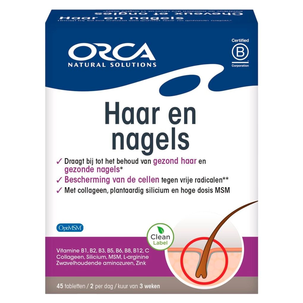 Orca Comprimés Cheveux et Ongles