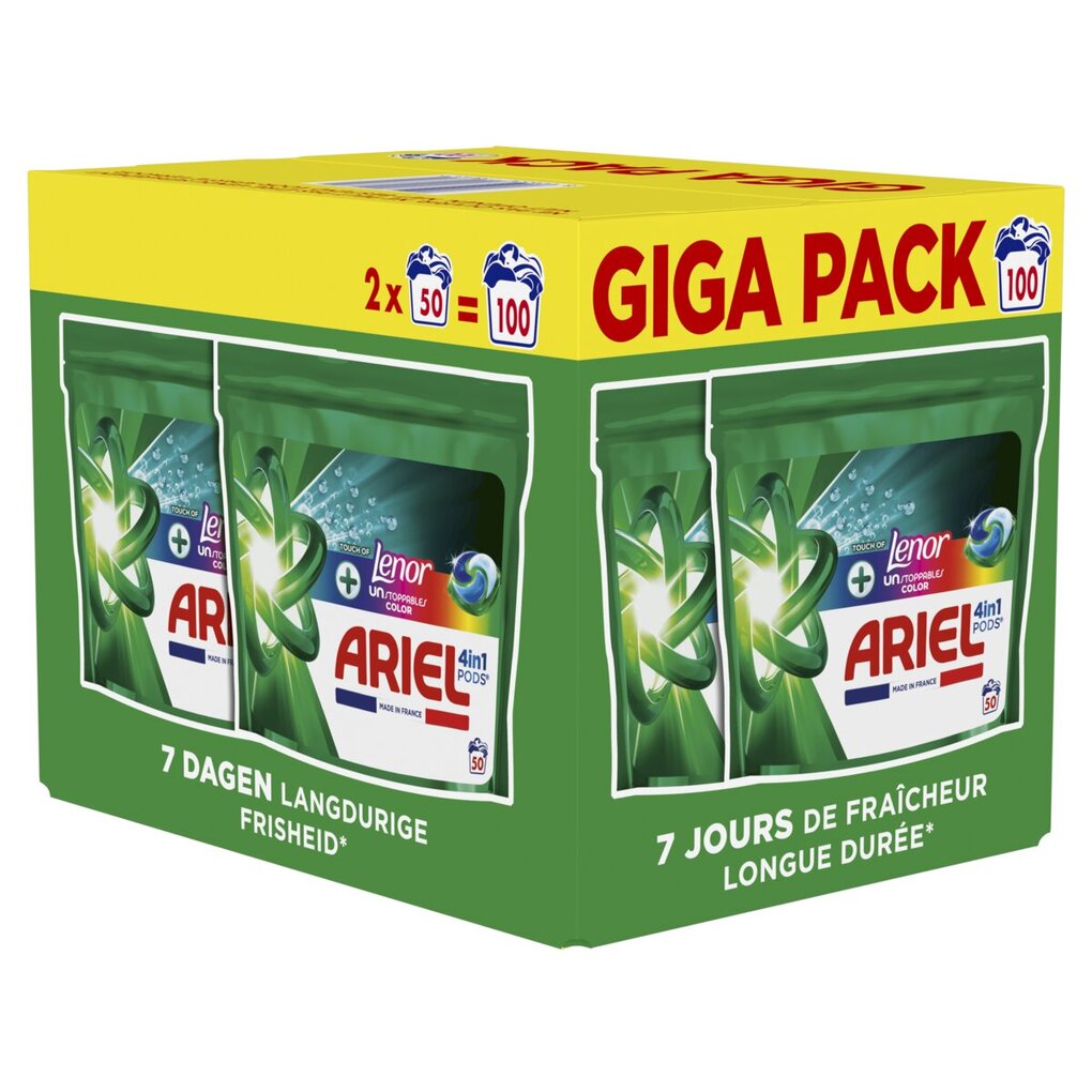 Ariel + Lenor Unstoppables Color 4-in-1 Pods