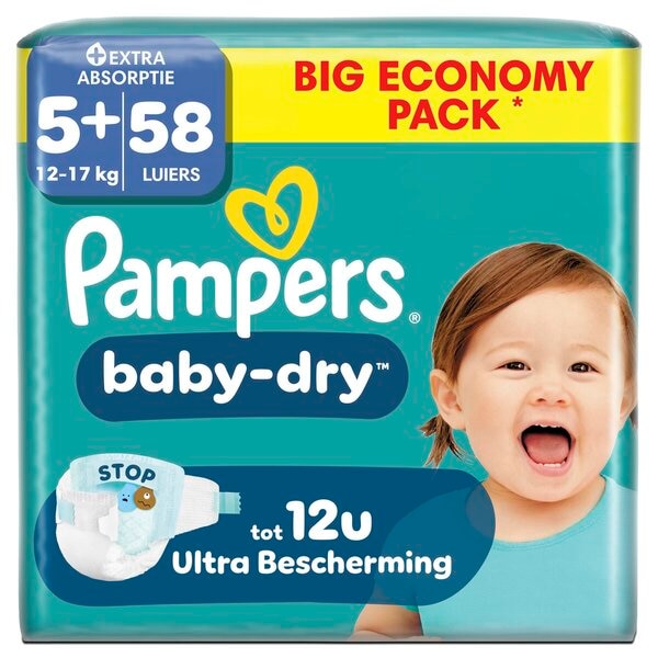 Pampers Baby-Dry Maat 5+ Luiers