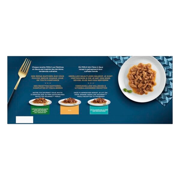 Purina Gourmet A la Carte Kattenvoer, Natvoer met Eend, Gevogelte, Forel en Sardine in Saus - 4x85g - doos van 12 (48 maaltijdzakjes; 4,08kg