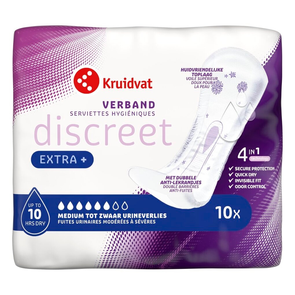 Kruidvat Discreet Extra+ Incontinentieverband