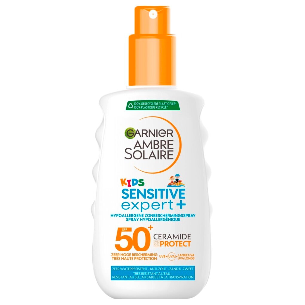 Garnier Ambre Solaire Kids Sensitive Expert+ SPF50+ Hypoallergene Zonnebrandspray